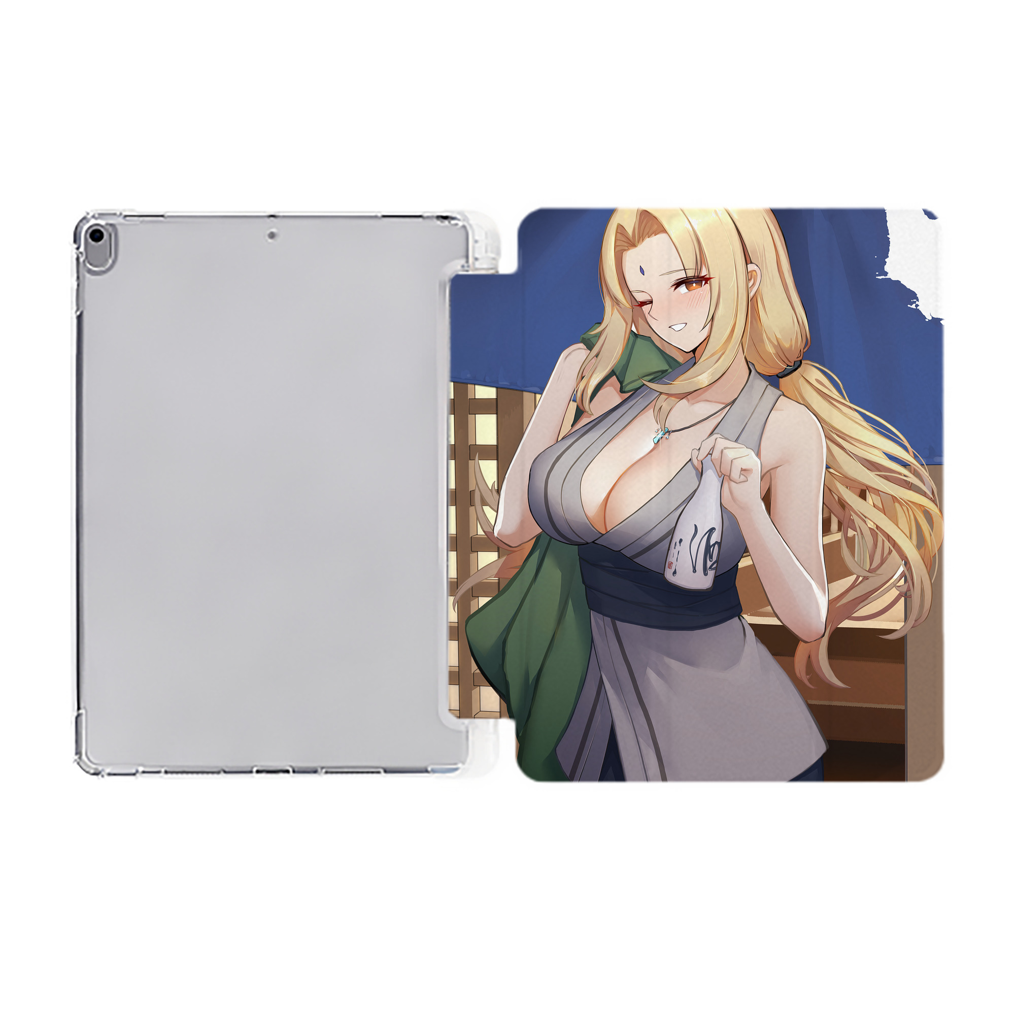 （画像用） NARUTO -ナルト- NARUTO -ナルト- 疾風伝 IPad ケース ペン収納付き 三つ折りスタンド PUレザー×シリコン 対応機種9.5/10.5/10.9インチ